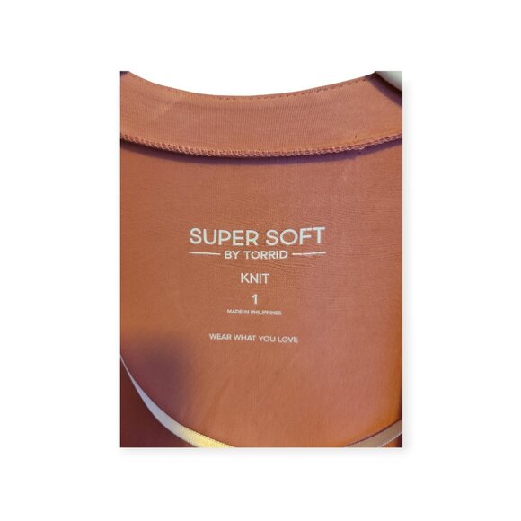 Torrid Super Soft Cinch‑Front Cardigan/Anorak — Size 1X NWT in desert sand (tan) - Picture 13 of 15